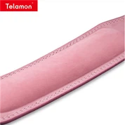 White Leather Weightlifting Belt